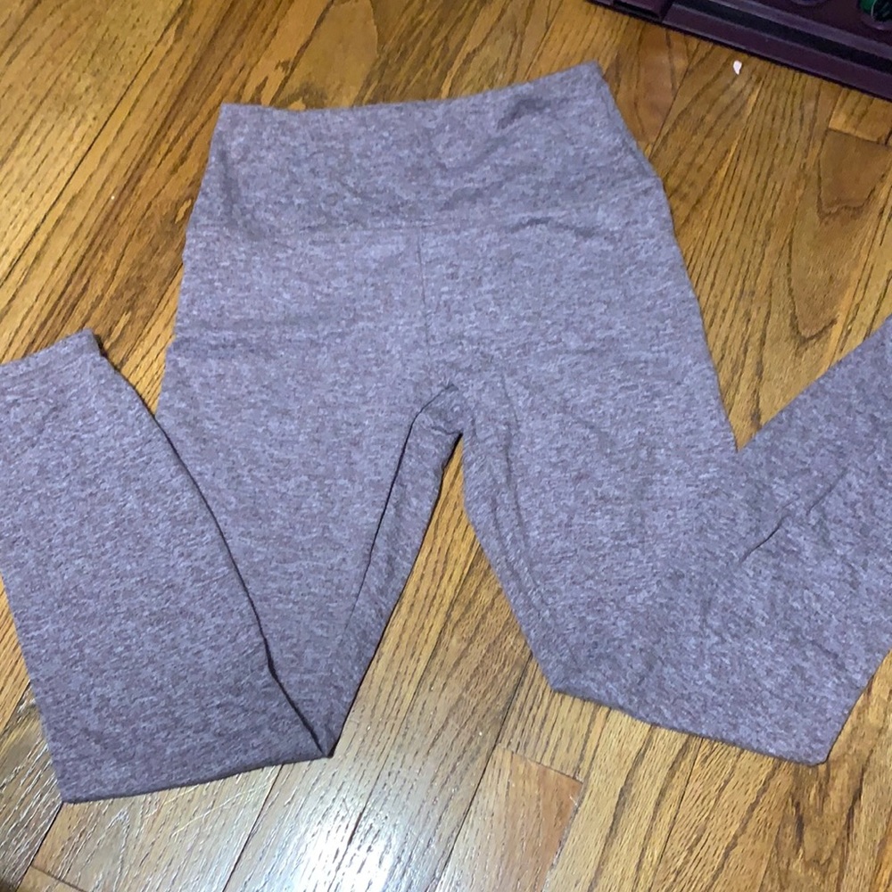 full length light purple leggings